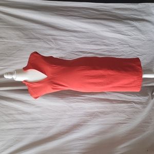 Alexia Admor V Neck Midi Dress - Coral (NWT)
